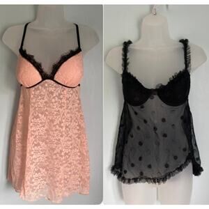 Frederick's of Hollywood and Secret Treasures Lingerie Small